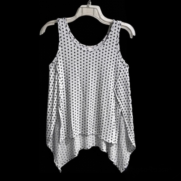 GILLI Sleeveless Tank Top Asymetrical Made in the USA - Picture 1 of 10